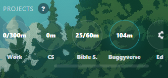 Projects overlay in room